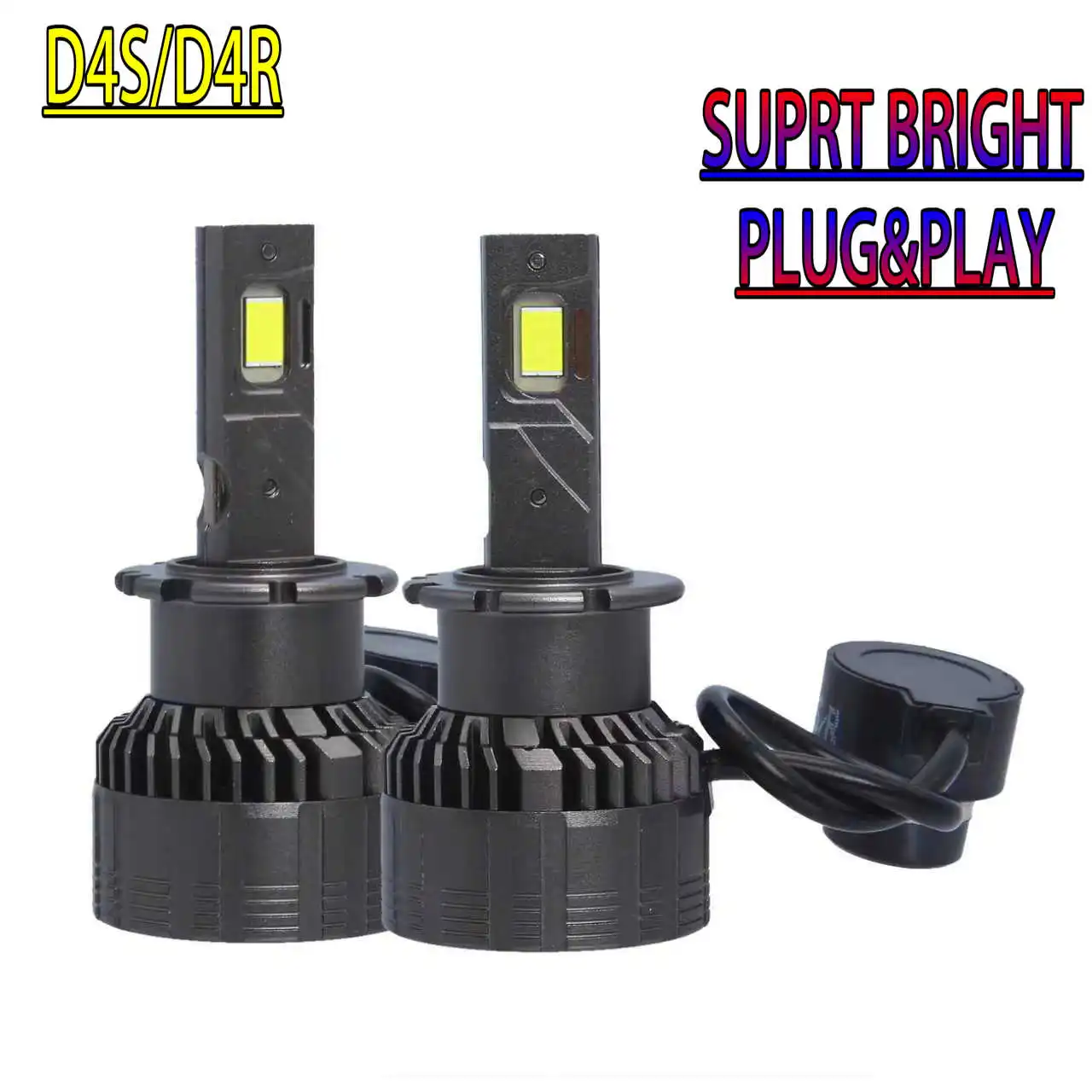 

2 шт. D4R D4S светодиодные фары автомобиля, лампы Canbus, ксеноновые лампы HID высокой мощности, супер яркие 6000K 12 В, автомобильные лампы