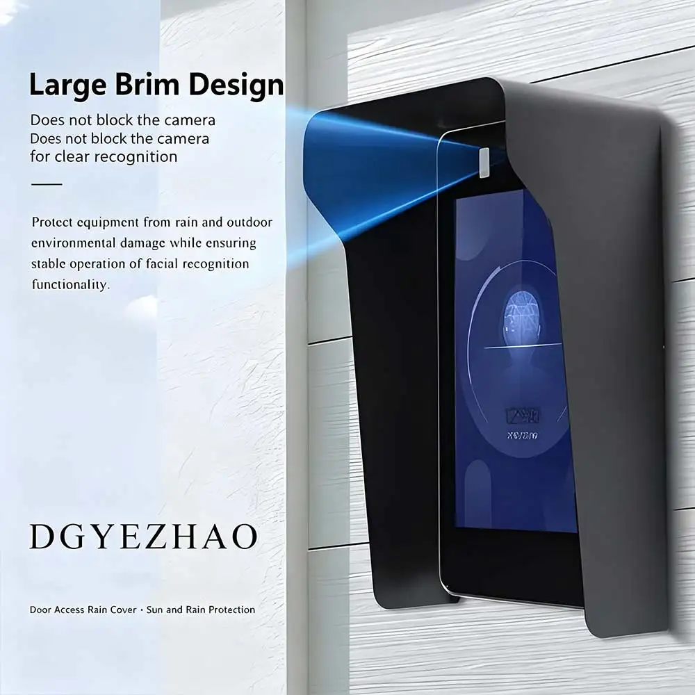 Rainproof Doorbell Protector Dustproof Weather-Blocking Doorbell Rain Cover Compatible Anti Glare Sun