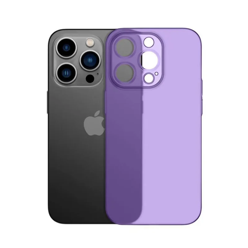 0.3mm Ultra-thin PP Matte Phone Case For iphone 11 12 13 14 15 Pro Max 12 mini 14 Plus Back Cover Cases