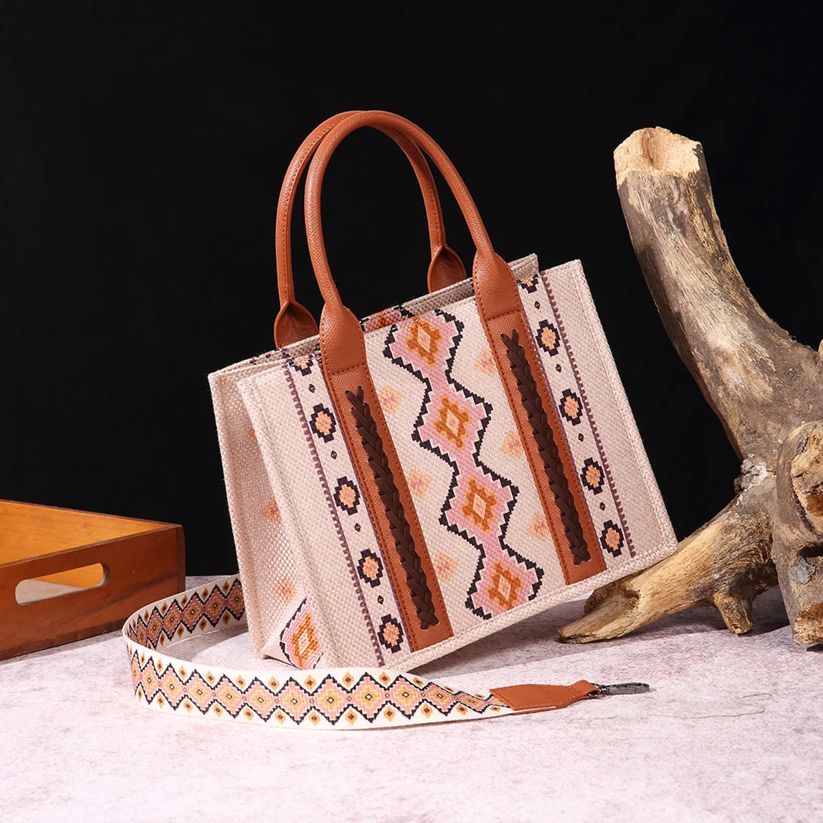 

New Women Cotton and linen printing Tote Bags Luxury Multifunctional Versatile Ladies Shoulder Crossbody Designer Handbag