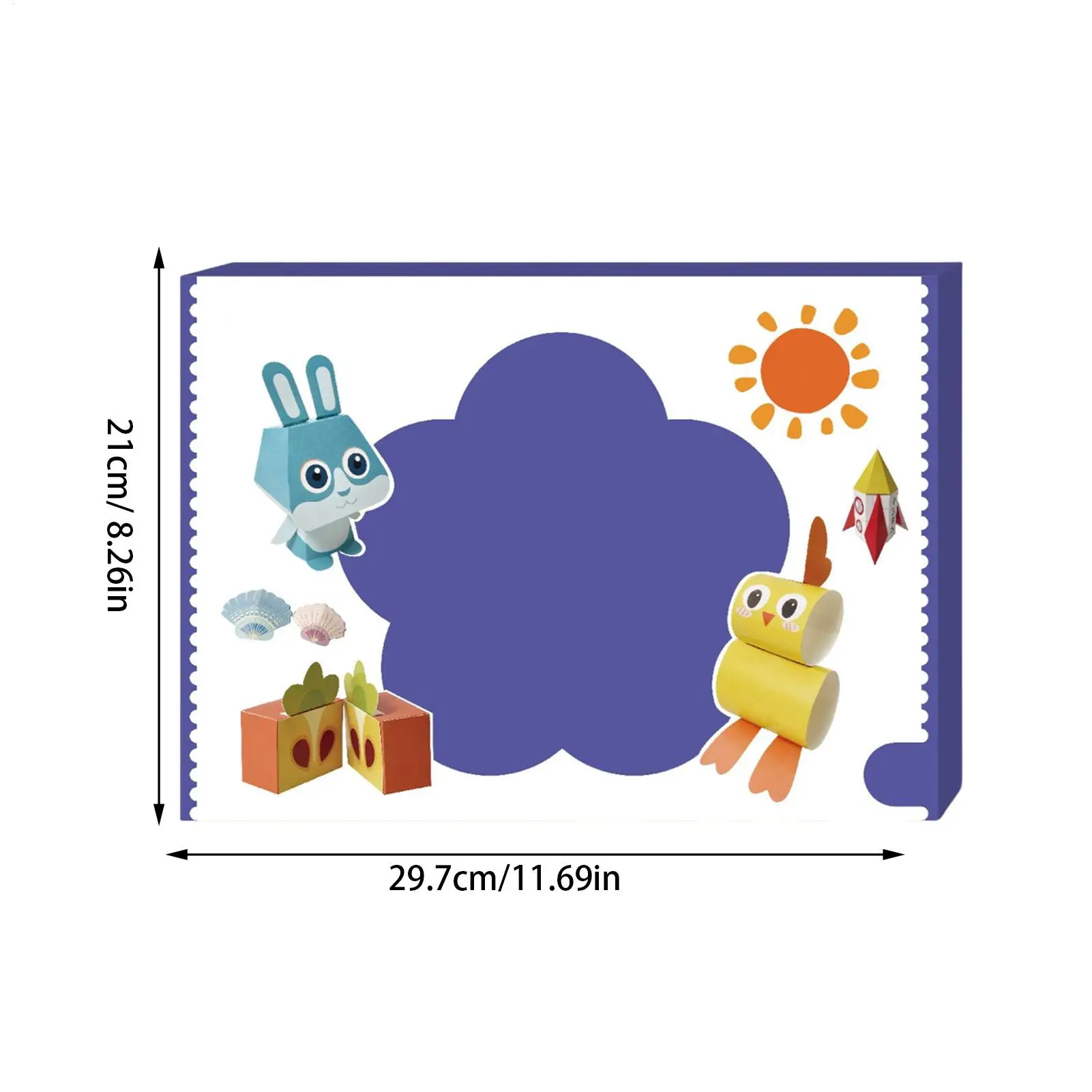 Paper Crafts Handmade 3D Paper Sculpture Educational Craft Project Set For Teens Beginners Enthusiasts Classroom School Home