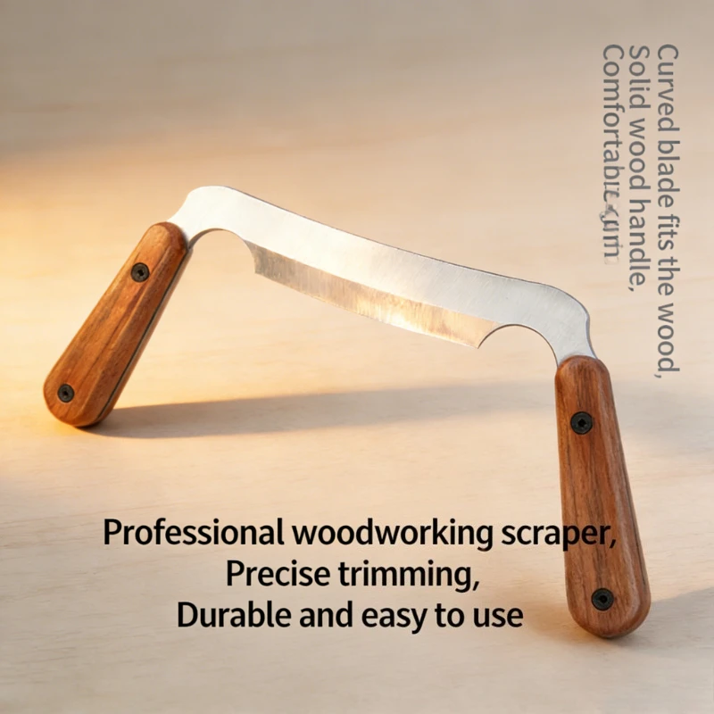 Multi-Function Carpenter Trimming Scraper HSS Straight Draw Knife Wood Shaving Tool Wood Shaving Knife Hand Plane Wood DIY