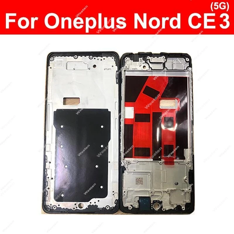 Für OnePlus 1+ Nord CE4 Lite Nord CE4 5G Nord CE3 Lite CE2 Lite CE2 Front LCD Rahmen Abdeckung vordere Gehäuse Fall Platte Ersatz