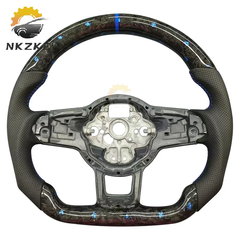 Forged Carbon Steering Wheel, Suitable For Golf 7 7.5 GTI MK7, Optional Shift Paddles, Racing Modification,Car Accessory