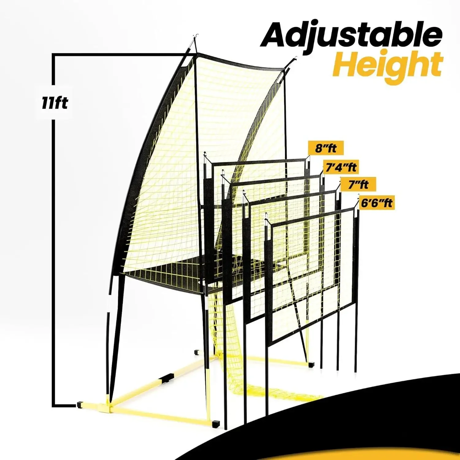 W_ バレーボール練習ネット設備システム - 頑丈、調整可能、持ち運び可能 |     精度、テクニック、スキルを向上させる