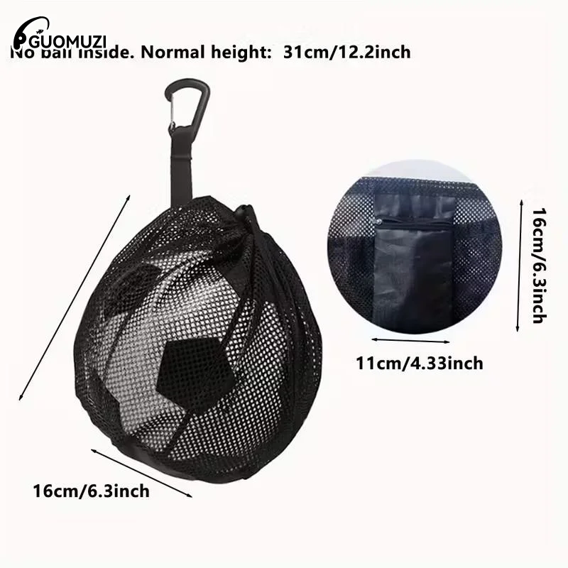 حقيبة رياضية برباط ذات سعة كبيرة، حقيبة شبكية لكرة السلة، حقيبة شبكية للكرة الطائرة، حقيبة كرة القدم، متضمنة الملحقات.