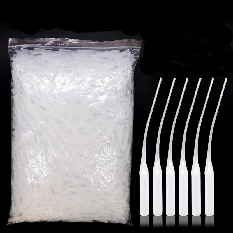 100-800Pcs Glue Micro-Tips Plastic Glue Bottle Tips Glue Extender Precision Applicator Dropping Tube Nozzle For Crafting Lab