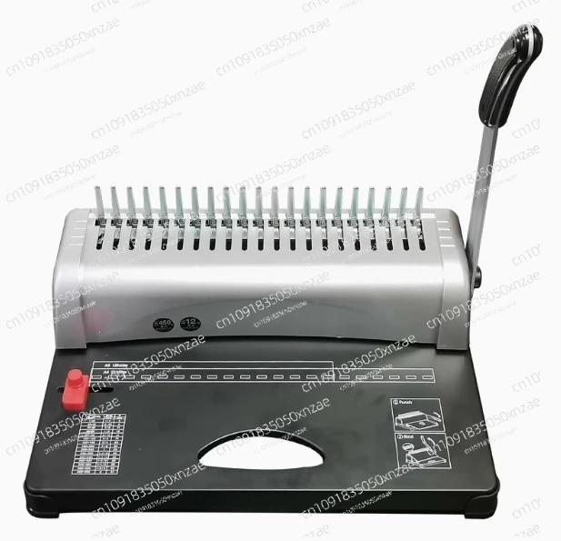 

Aperture Clamp Comb Binding Machine 21 Hole Manual Contract Tender File Quotation Punch Machine Small