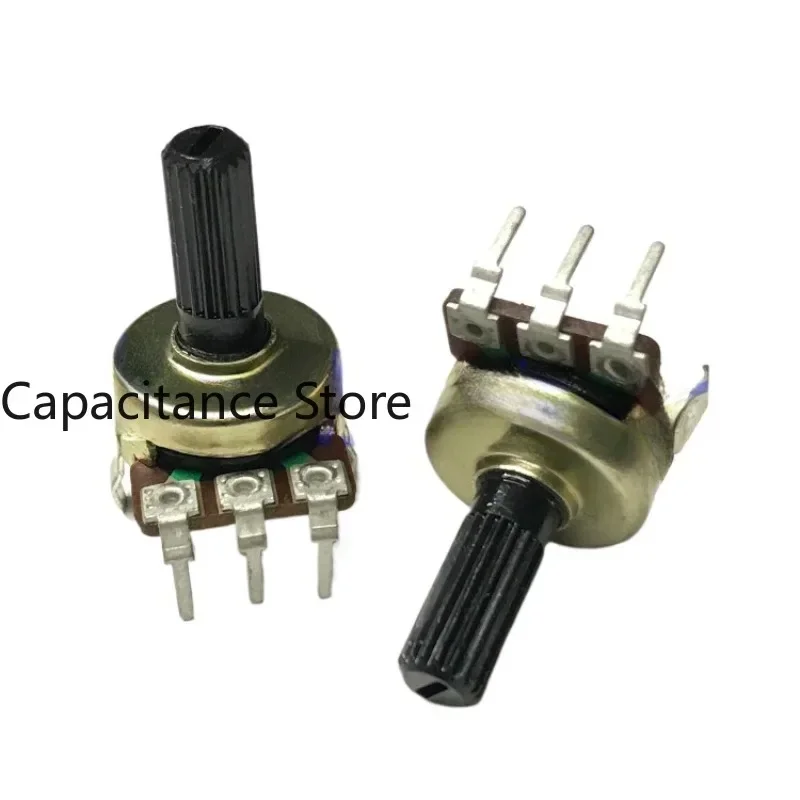 

5PCS 161 potentiometer computer speaker subwoofer power amplifier audio volume adjustment knob 3 pin A10K