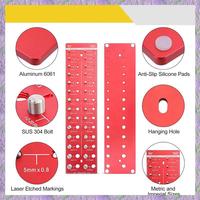 A63K-2X Thread Checker, Nut And Bolt Thread Checker, Bolt Size And Thread Gauge, Bolt And Nut Identifier Gauge, Bolt Gauge