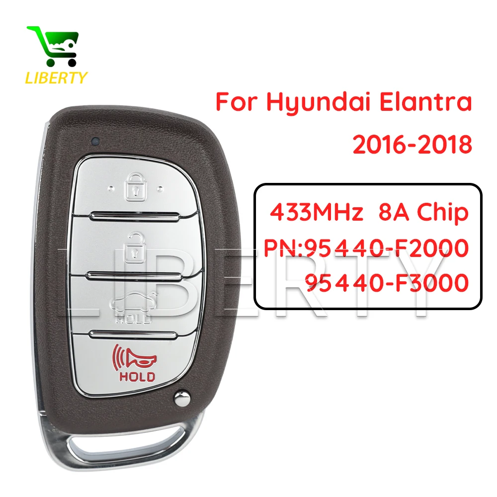 

lIBERTY Артикул 95440-F2000 95440-F3000 для Hyundai Elantra 2016-2018, смарт-ключ с дистанционным управлением, FCCID: CQOFD00120
