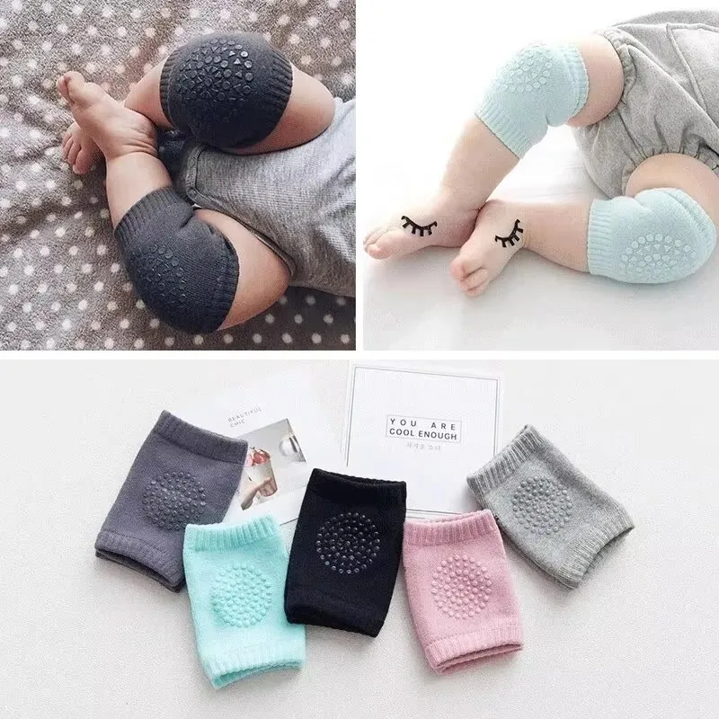 1/2pairs Baby Knee Pad Kids Non-Slip Crawling Cushion Infants Toddlers Protector Safety Kneepad Leg Warmer Girl Boy Accessories