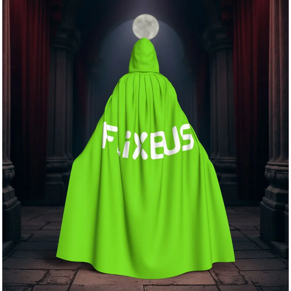 

Длинный плащ-накидка Flixbus, костюм ведьмы, средневековый костюм, косплей, накидка на Хэллоуин, плащ для взрослых, унисекс