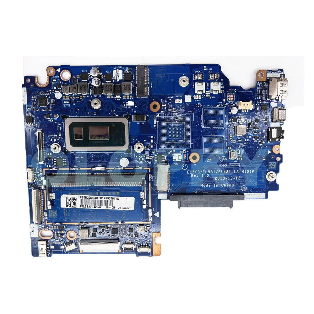 Imagem -06 - Placa-mãe para Laptop Lenovo La-h101p S34015iwl C340-15iwl I38145u I59265u I7-8565u Cpu 4gb de Ram Ddr4 Uma