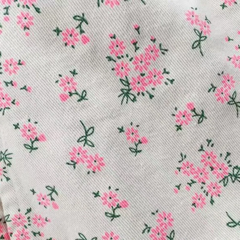 Rok Bunga Pink Modis untuk Anak Perempuan Rok Anak Gaya Korea Rok A-line Anak