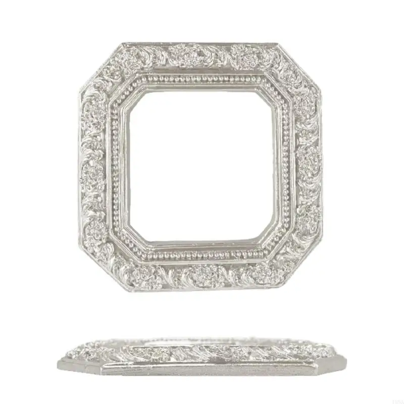 Hand Paint Resin Wall Mounted Photo Frame Creative Decorations Round Gothic Pictures Frame For Modern Interior 