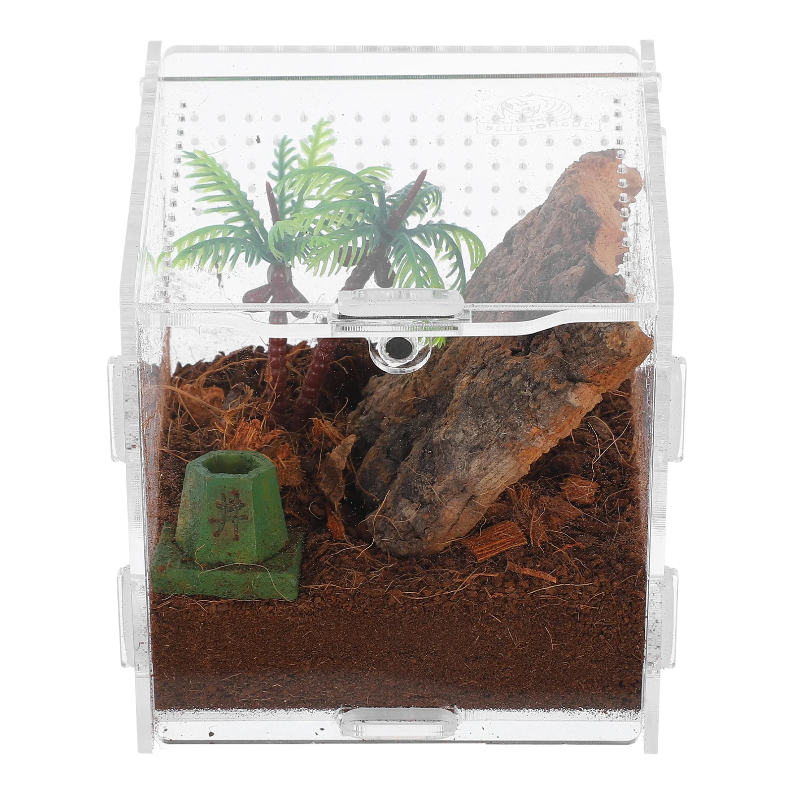 

5pcs Pet Box Compact Transparent Escapeproof For Jumping Spider Habitat Micro Terrarium Enclosure Reptile Tank Spider Cage Frog