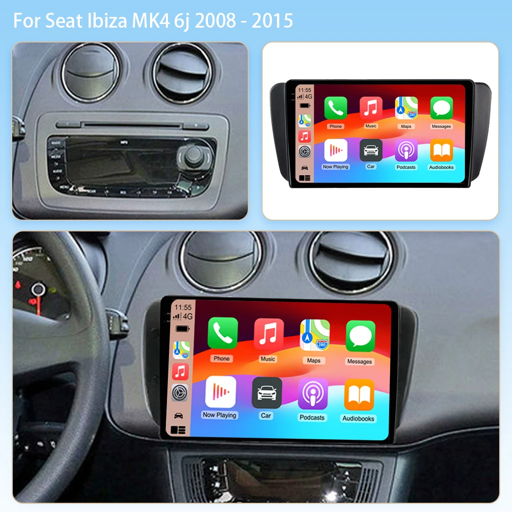 2K Android16 Autoradio For Seat Ibiza Arona 2017-2020 Head Unit Wireless CarPlay Android Auto GPS Navigation Pantalla AHD Camera