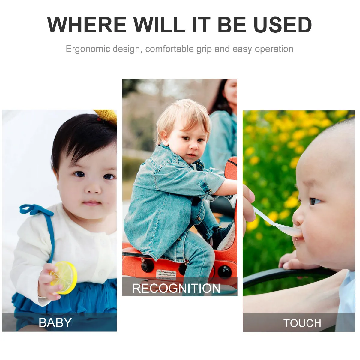 

Набор детских тренировочных ложек и вилок с ручками из пищевого силикона и эргономичными элементами из нержавеющей стали для обучения самостоятельному приему пищи