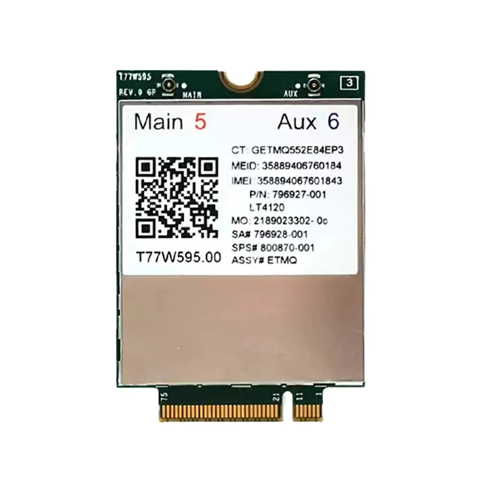 T77W595 LT4120 796927-001 X5 LTE M.2 Module 4G WWAN Card For Elite X2 840 850 G3 640 650 645 G2 Probook 640 645 650 655 725