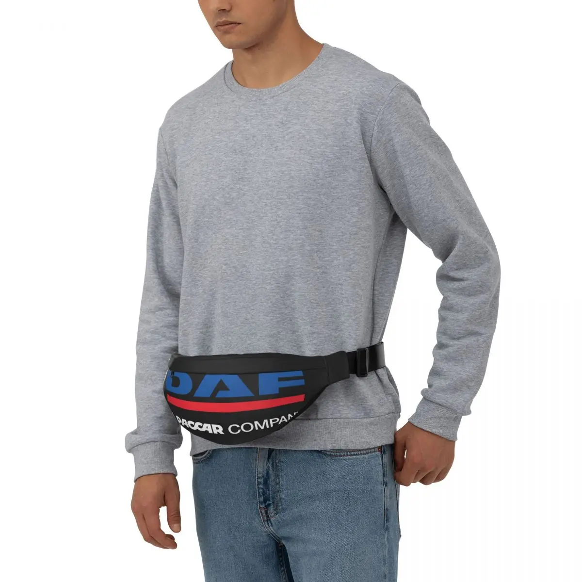 Daf Trucks Logo Unisex Heuptas Multifunctionele Sling Crossbody Tassen Borst Tassen Short Trip Waist Pack