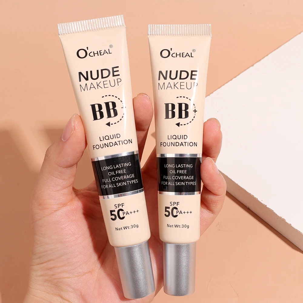 BB crème correctrice hydratante, maquillage longue durée, waterproof, contrôle de l'huile, blanchissant, fond de teint liquide 256, base cosmétique pour le visage