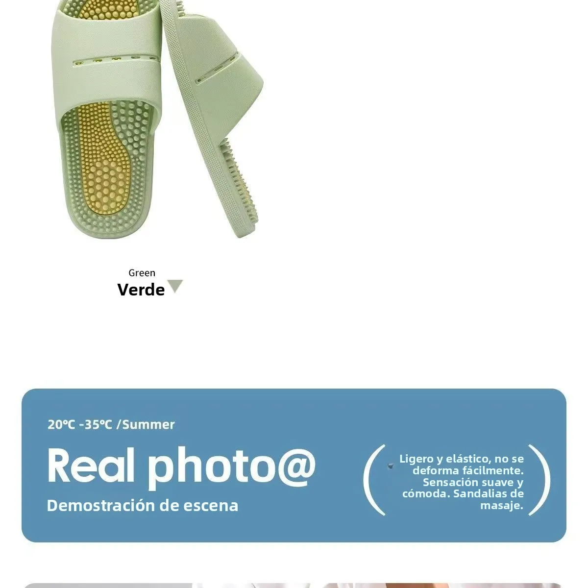 Pantuflas de Masaje para Hombre, Antideslizantes, para Interiores, Baño, Estilo Simple, Material de PVC, Cómodas, para Verano