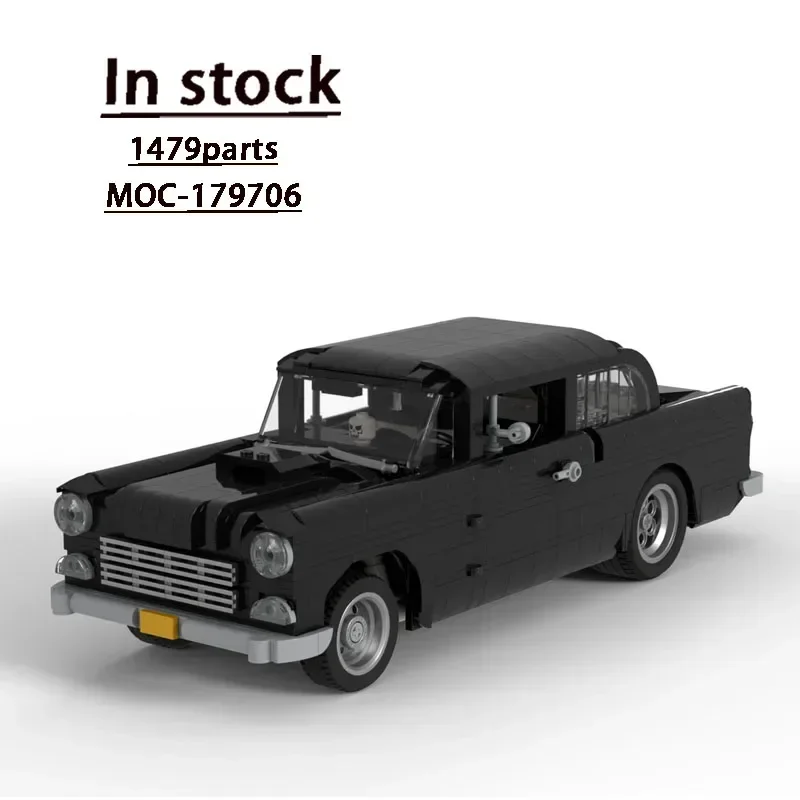 

MOC-179706 Black New Sports Car Assembly Stitching Building Block Model 1479 Parts MOC Creative Building Blocks Toy Gift