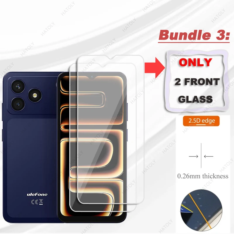 HD Clear Protective Film For Ulefone Note 23 Glass Tempered Glass For Ulefone Note 23 Screen Protector Camera Lens Protector