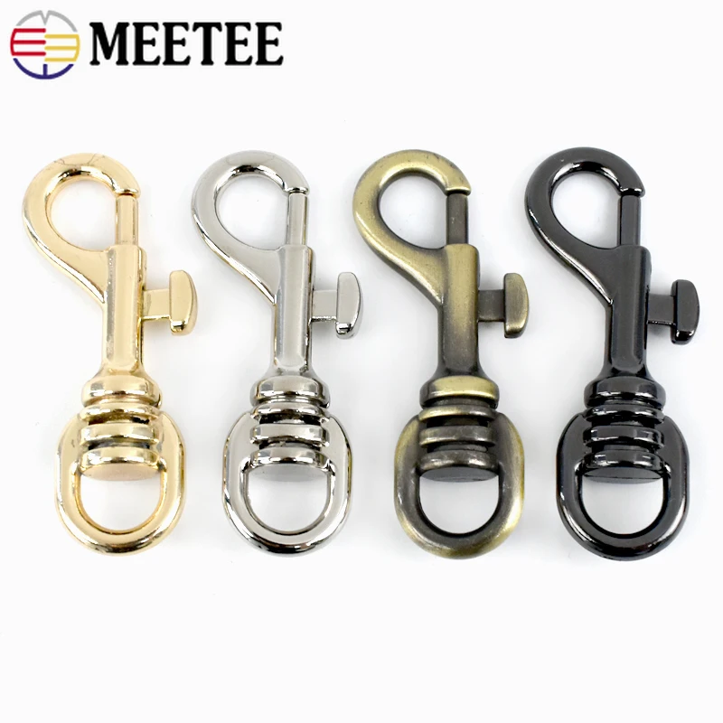 2/4/10Pcs 10mm Metal Buckles for Dog Collar Bag Keychain Trigger Lobster Clasps Handbag Strap Swivel Snap Hooks DIY Accessories