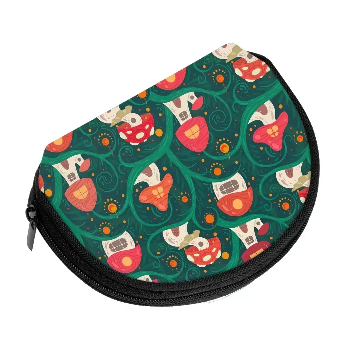 Cute and Colorful Mushrooms Coin Bag Travel Credit Card ID   Gift