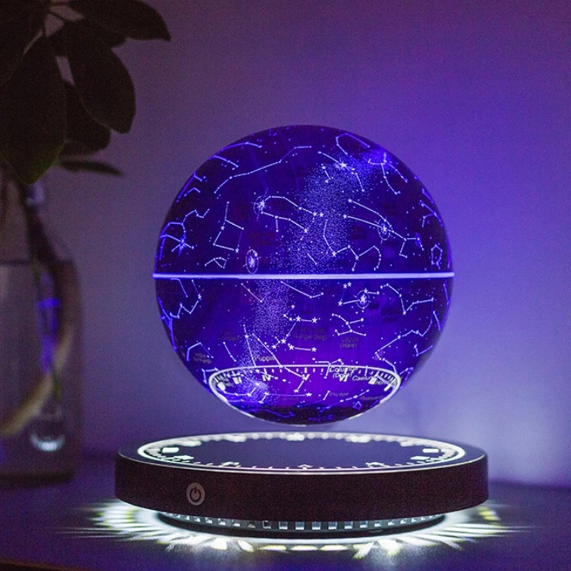 

Maglev Rotate Night Light Modern Creativity Ten Color Nightlight Living Room Bedroom Bedside Lighting Lamps Room Decoration Lamp