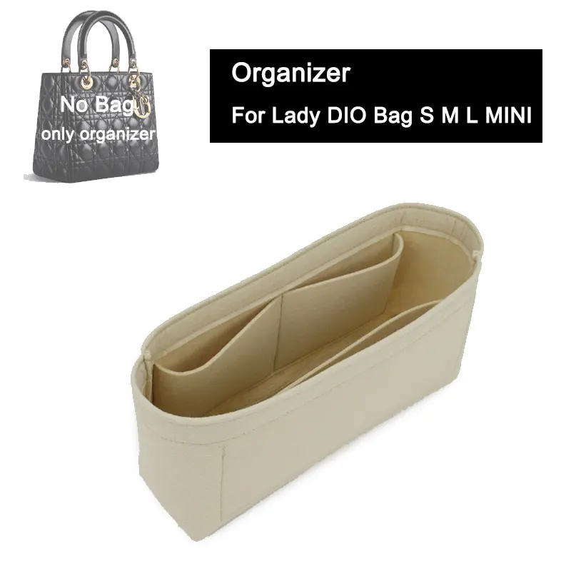 Organizer Purse Insert For Lady Dio Bag Small Medium Large , Organization Insert Pouch Inner Bag Shaper