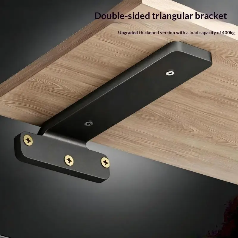3mm Extra Thick Hidden Shelf Bracket Set Screw Included Wall Mount Support for Garage Storage Shelves Organization