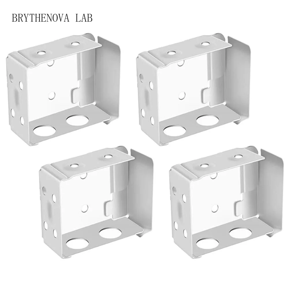 4 Pack Venetian Blind Brackets Compact Top Fixing Window Mounts Installation Mounting Bracket Headrail Easy Installation