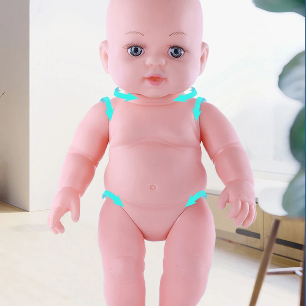 Kids Unfinished Doll Fashion Simulation Baby Dolls DIY Cute Toy Children Birthday Dressing DIY Gaming Toys Supply