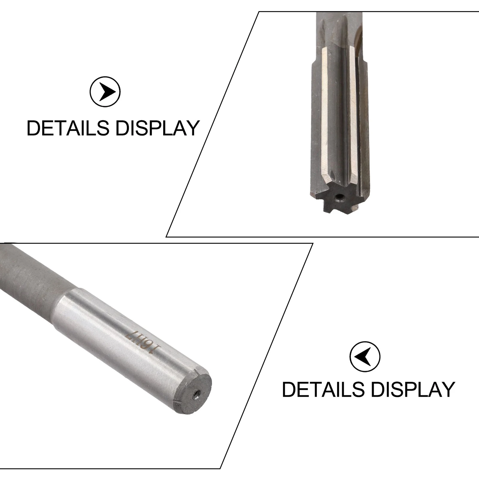 Cutting Diameter 16 Mm HSS Reamer 6 Flute Machine Reamer Machine Machine Cutter Straight Shank General Applications