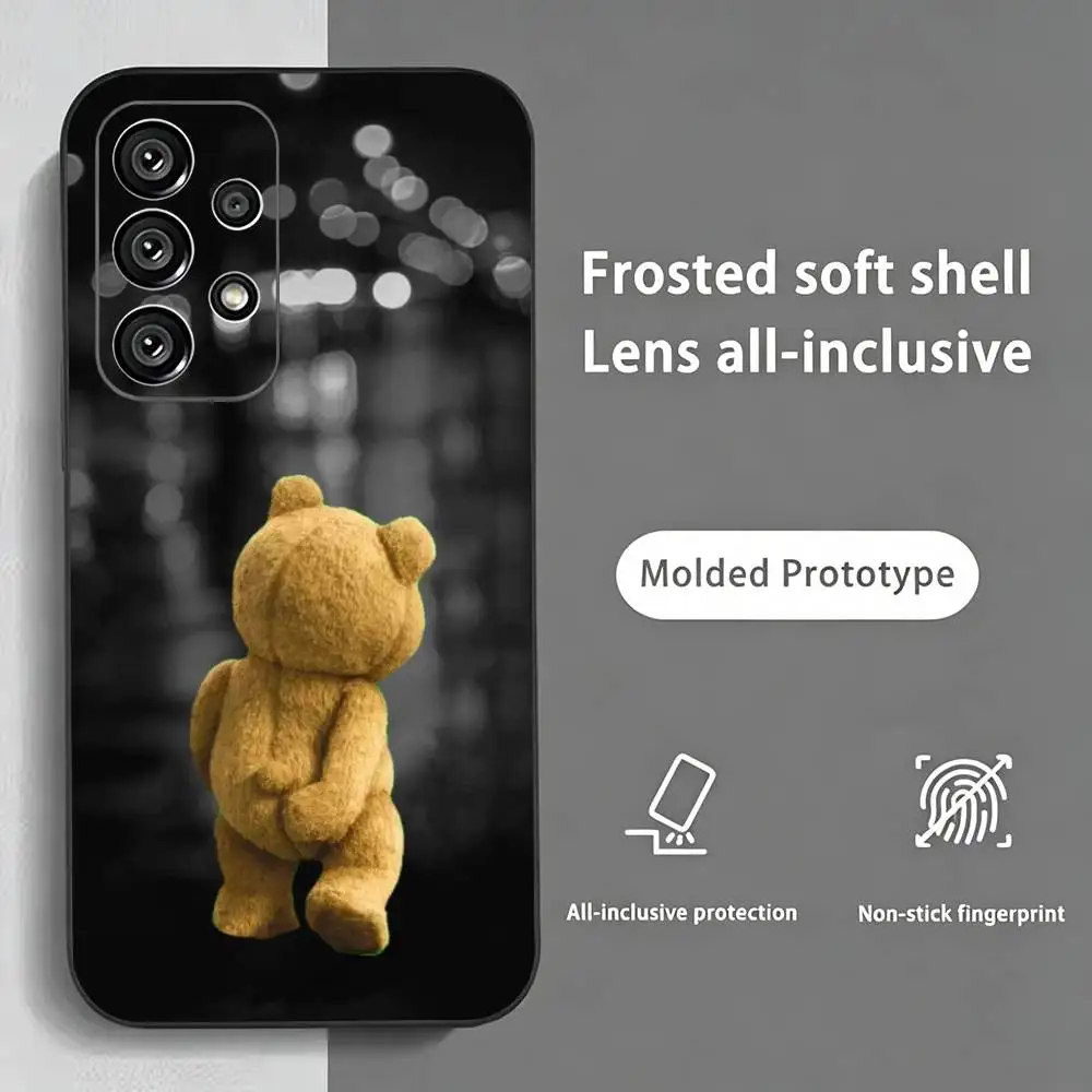 Cute T-Teddy B-BearS Movie T-Ted  Phone Case For Samsung S25,S24,S21,S22,S23,S30,Ultra,S20,Plus,Fe,Soft Silicone Black Cover view 2