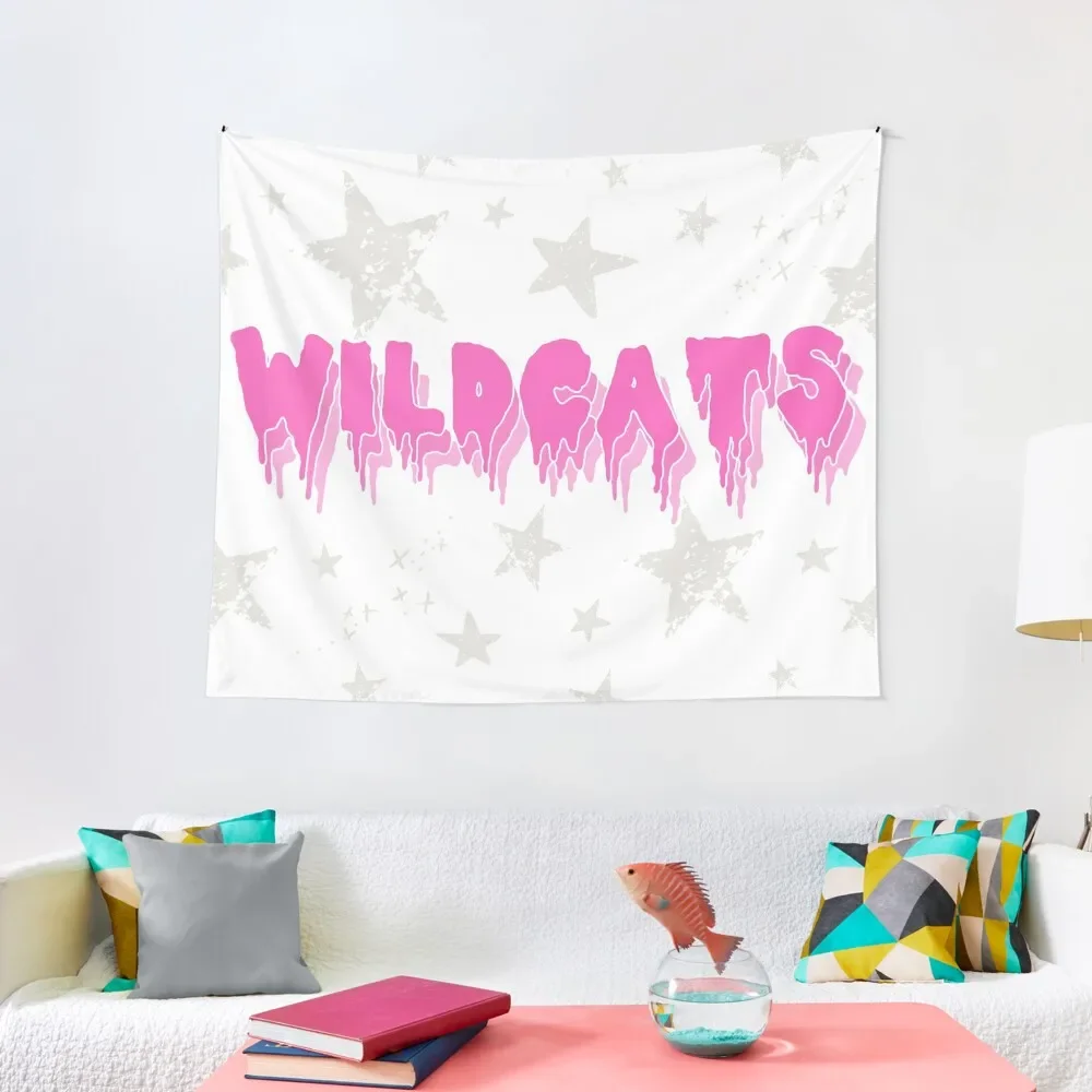 

wildcats drip pink Tapestry Aesthetics For Room Decoration Aesthetic Tapestry