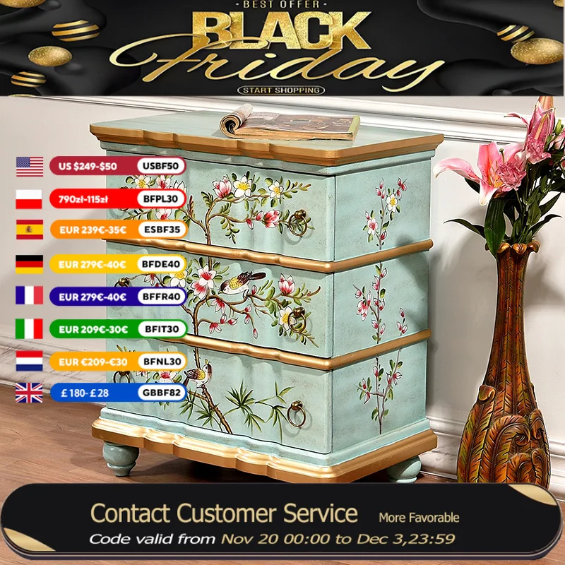 

Classic Green Wooden Nightstands Large European Organizer Bedroom Nightstands Space Saving Wood Table De Nuit Furniture Bedroom