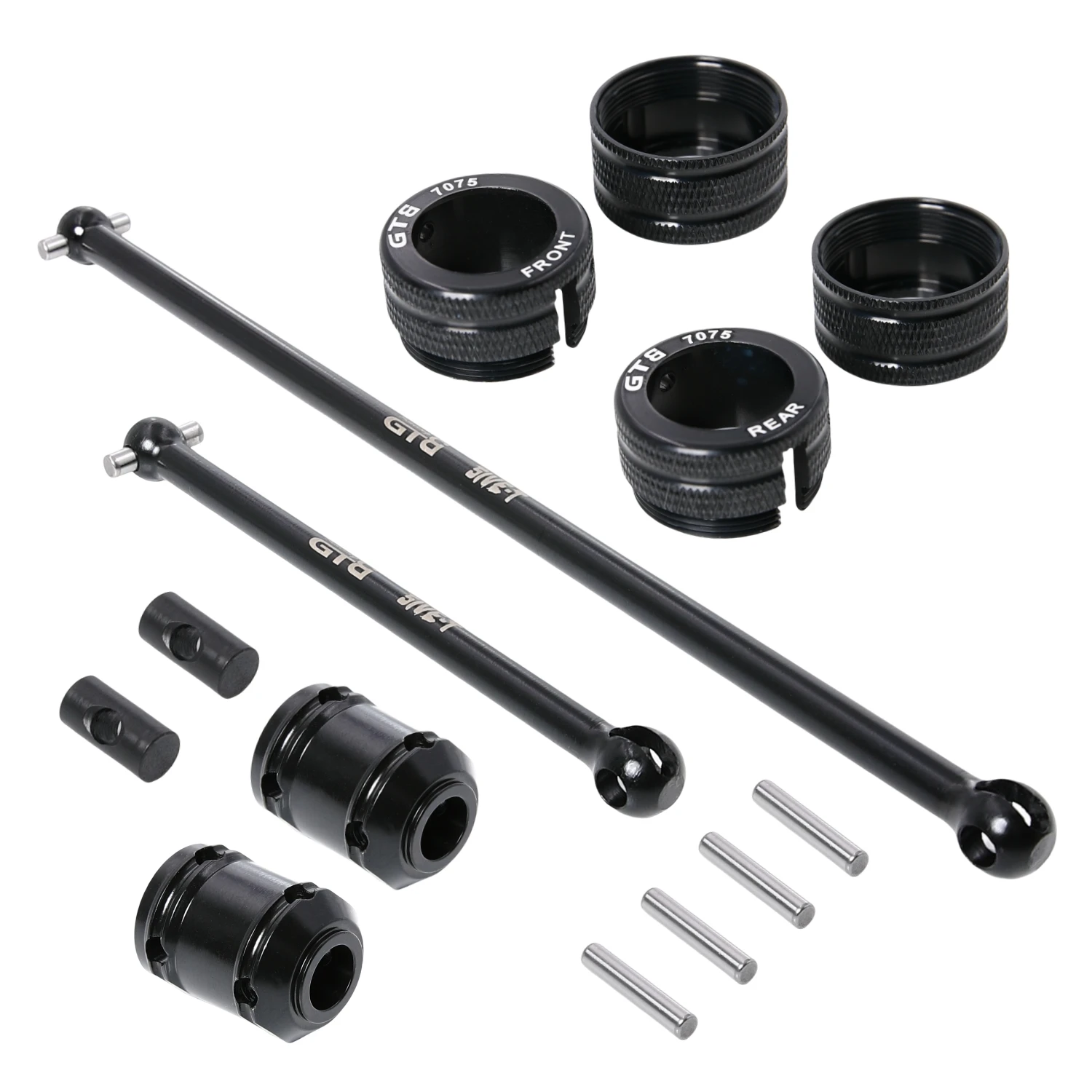 GTB CNC Steel Front Rear Center Driveshaft for 1/5 RC Car Losi 5ive T V1.0 Replacement Part