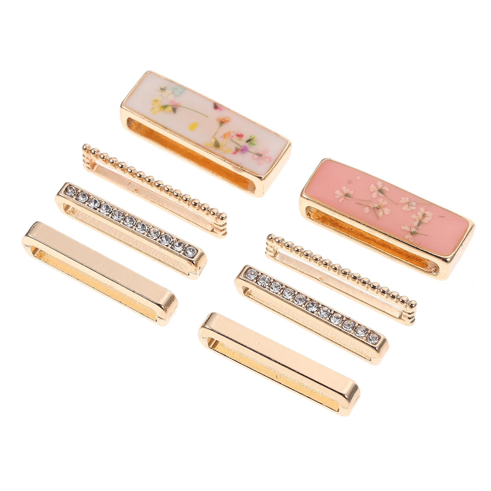 

2 set 2 Sets Strap Decorative Loops Watchstrap Mini Rings Watch Band Charms For Sturdy Alloy Durable Wristwatch
