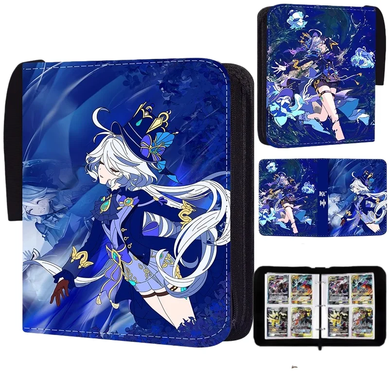 

Genshin Impact Furina Card Album Bag Game Card Collection Hobby Zipper Loose Leaf Business Card Holder Trendy Toy Fashion Gift