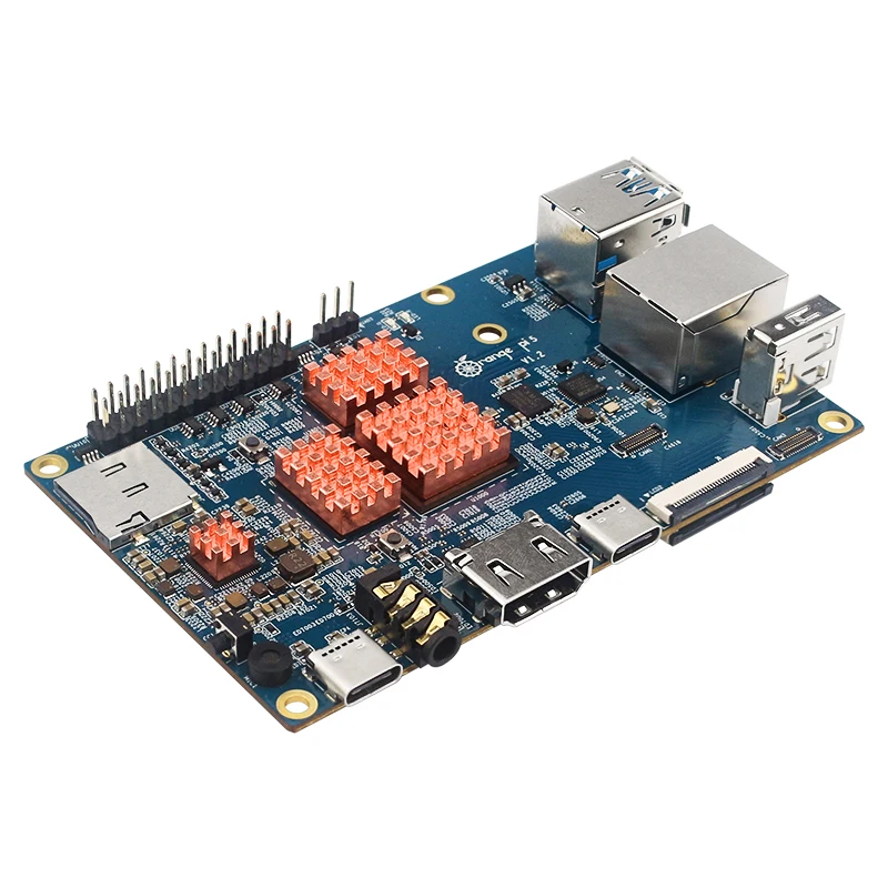 Oranžová pi 5 8GB RK3588S 8-core 64-bit PCIE modul externí WIFI brian wayne transeau gigabit ethernetový volitelné energie poskytnout akryl pouzdro heatsinks