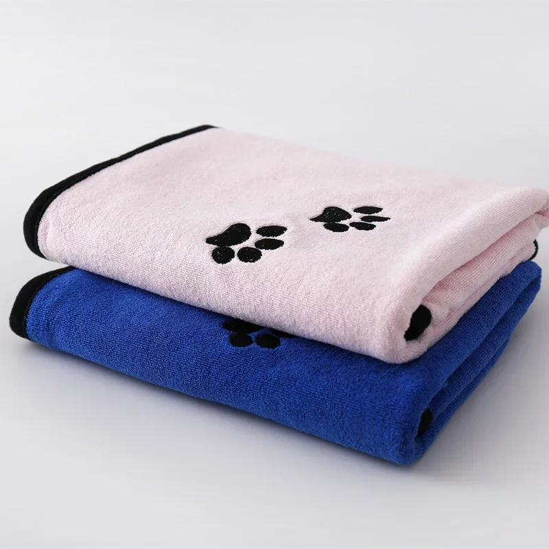 New Absorbent Towels for Dogs Cats Fashion Bath Towel Nano Fiber Quick-drying Bath Towel Car Wiping Cloth Pet Supplies