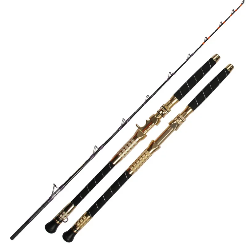 manufacturers directly sell deep-sea boat fishing rods super hard manual ship rods electric winch discharge rods,