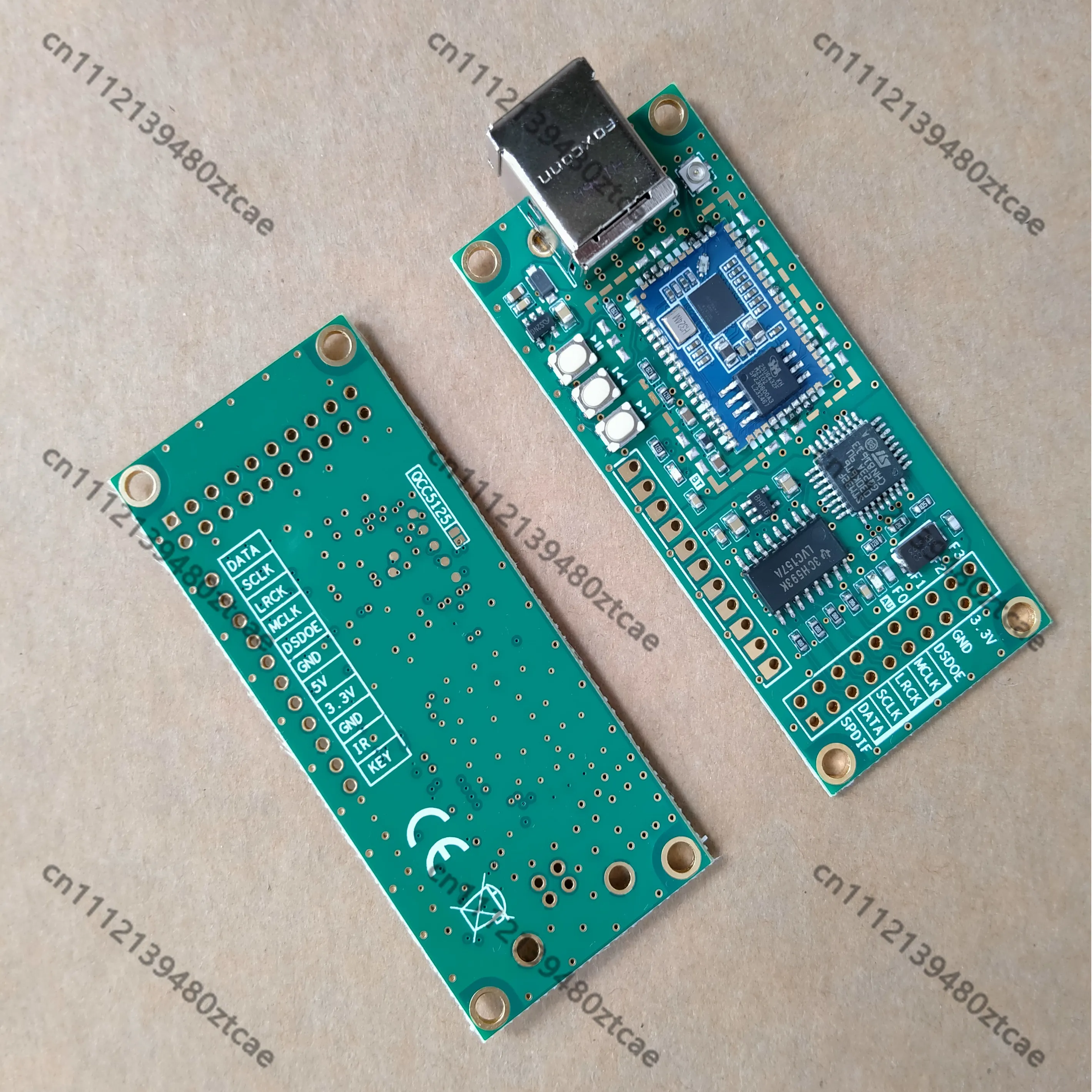 QCC5181 Bluetooth Audio Receiver Board I2S Output Support LDAC LHDC Replace QCC5125