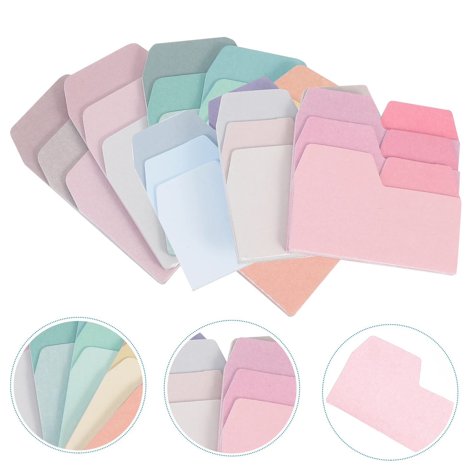 6pcs Gradient Writable Memo Paper Smooth For Book Notes Index Stickers School Office Supplies Notepad