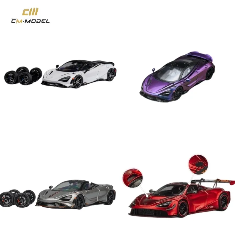 

CM 1:64 McLaren 765LT die-cast alloy car model, a gift toy for friends on special occasions, an adult collection piece.