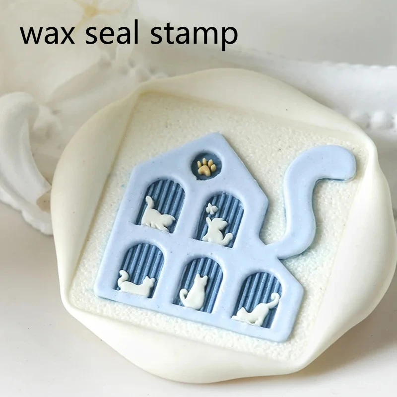 

Новый милый кот сургучная печать штамп медная головка 3D лазерное рельефная милая собака латунная сургучная печать игрушка для скрапбукинга свадебное приглашение